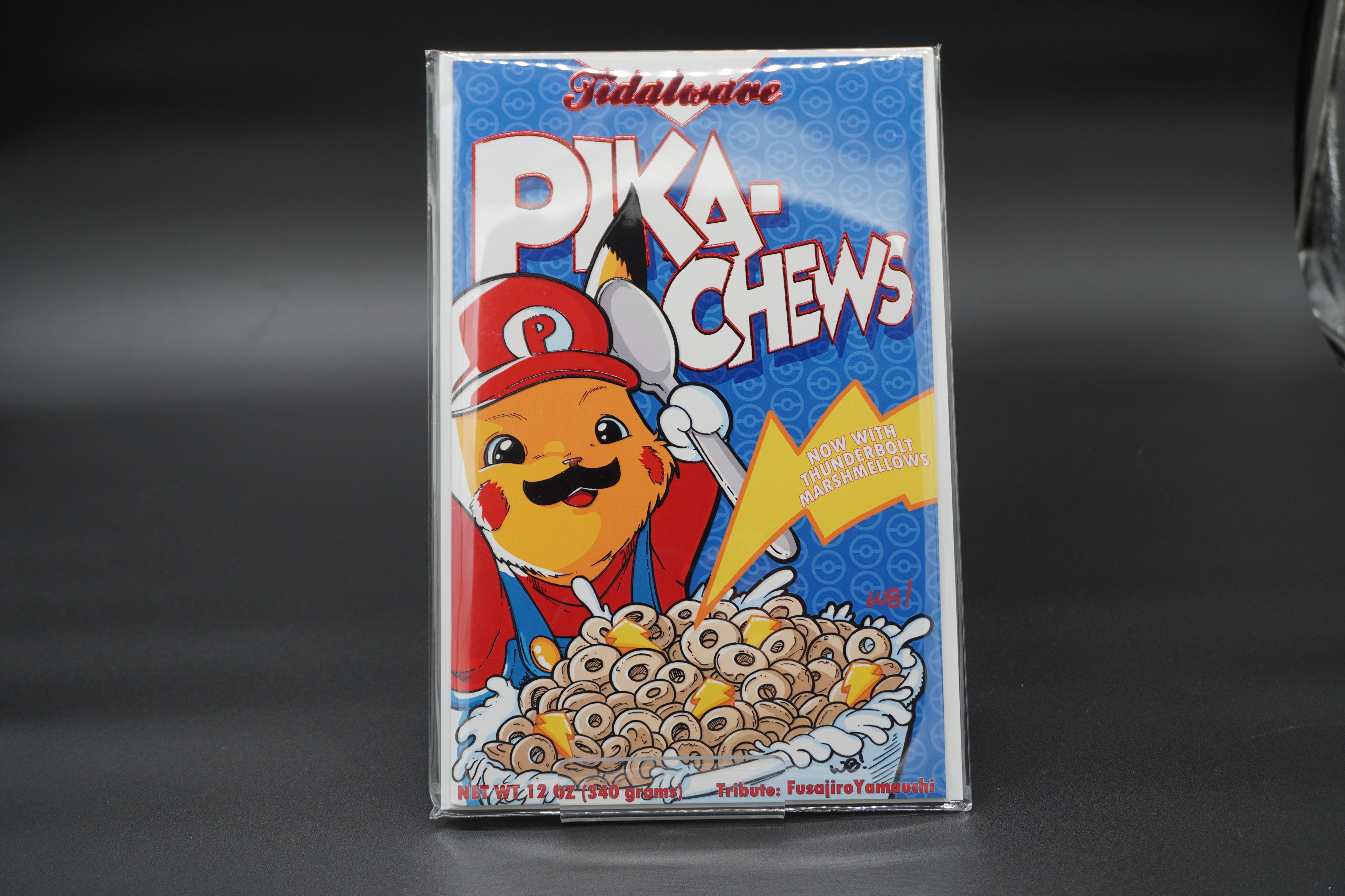 TRIBUTE: "PIKA-CHEWS" FUSAJIRO YAMAUCHI LTD 300 EMBOSSED FOIL SIGNED BY ARTIST MATHEW WAITE
