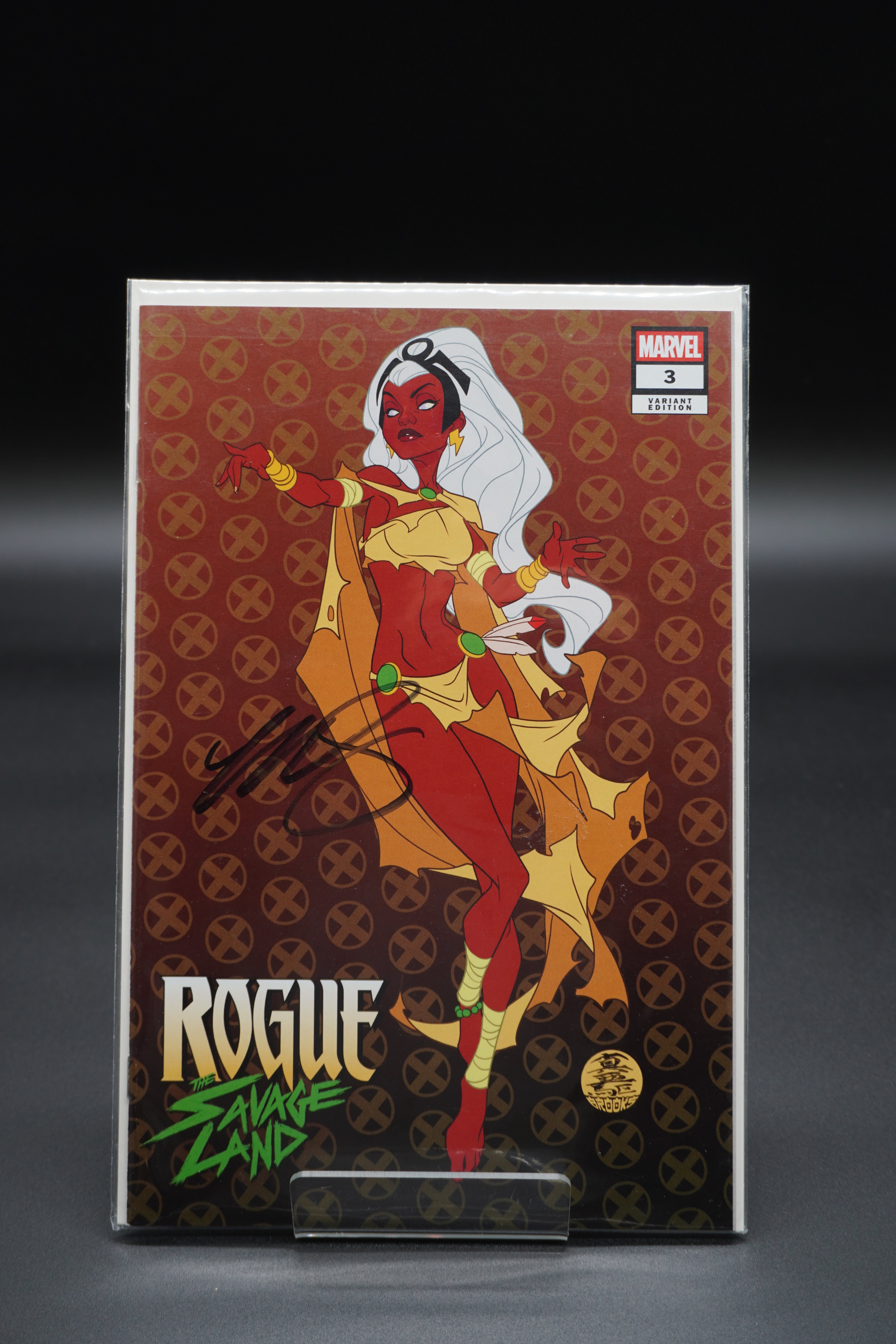 ROGUE: THE SAVAGE LAND #3 SIGNED MARK BROOKS C2E2 EXCLUSIVE STORM VARIANT