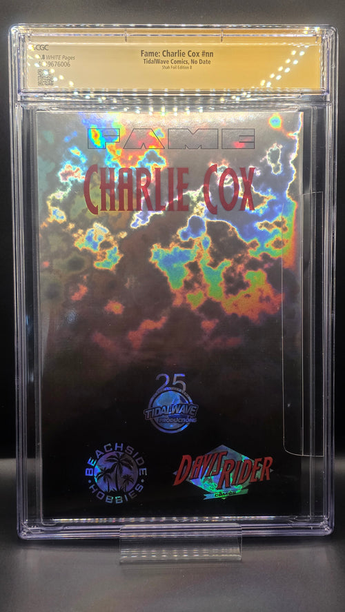 CGC Signature Series Fame: Cox #nn Shah Foil Edition B SIGNED & SKETCH BY CHARLIE COX