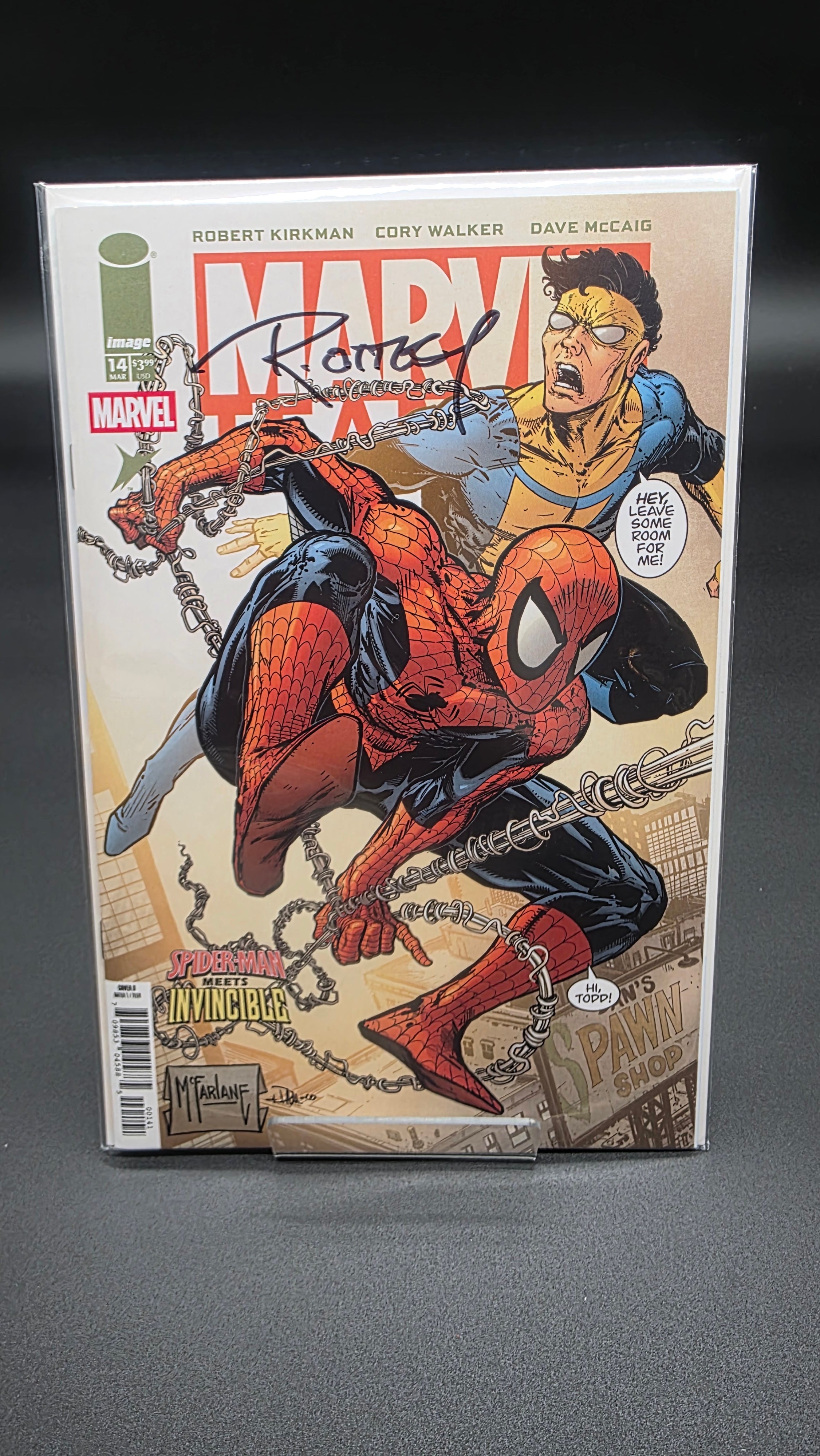 MARVEL TEAM UP #14 SIGNED BY RYAN OTTLEY W/COA