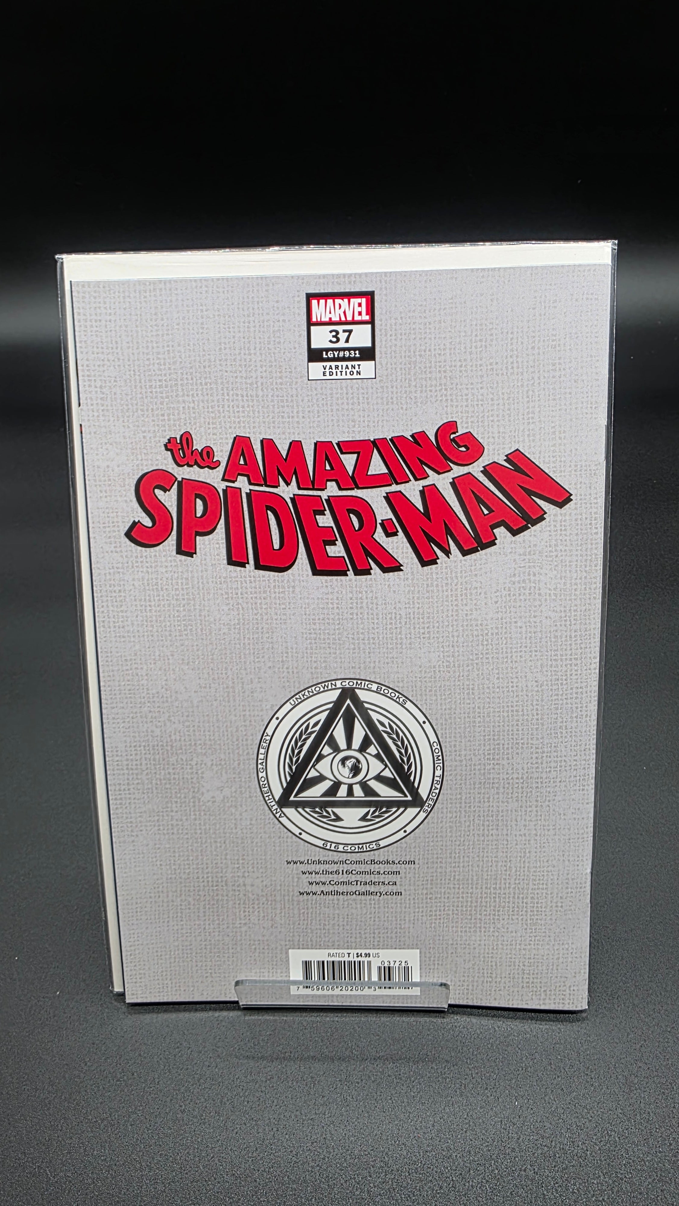 THE AMAZING SPIDERMAN #37 NATHAN SZERDY VIRGIN VARIANT SIGNED BY NATHAN SZERDY
