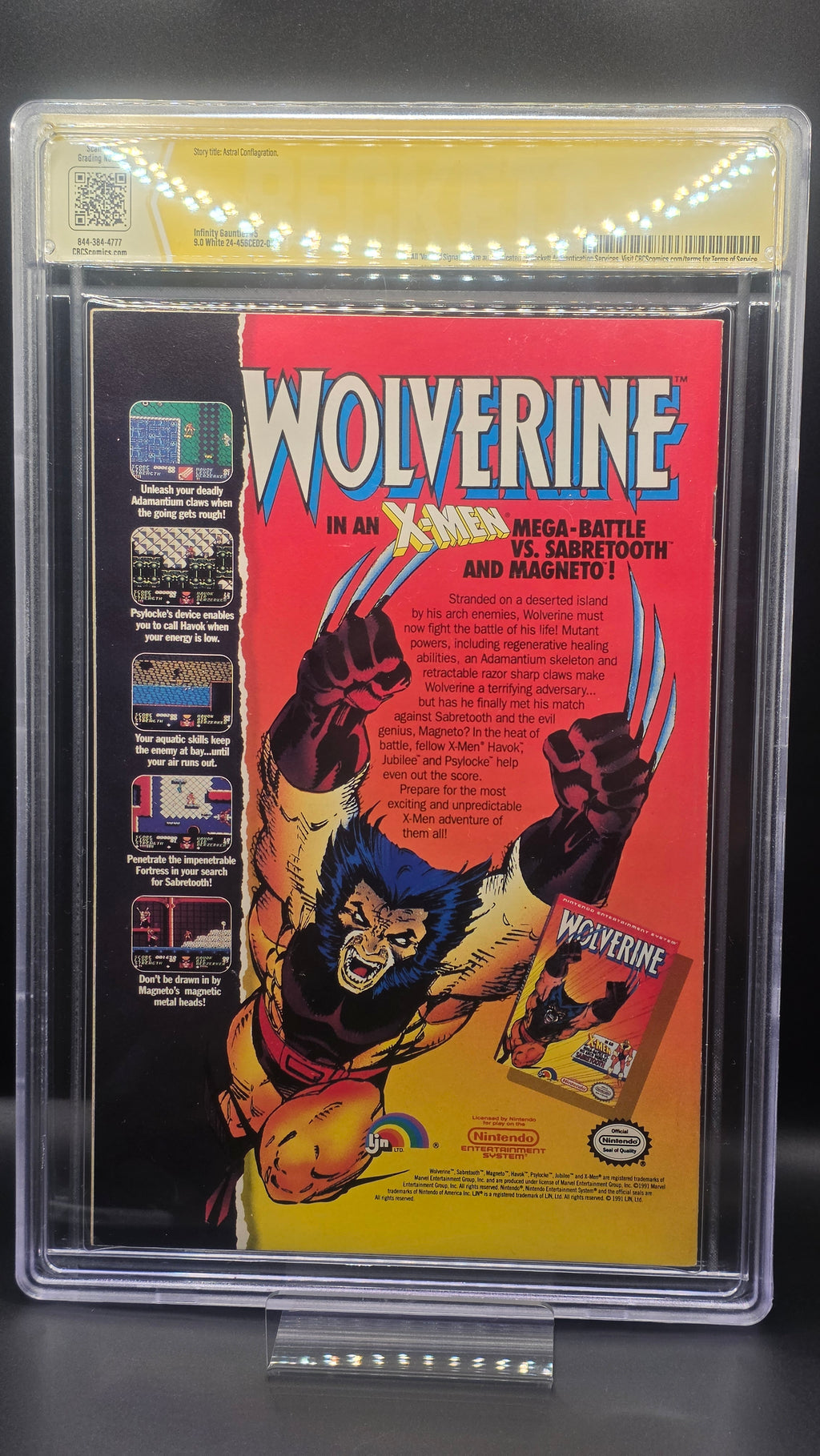 INFINITY GAUNTLET #5 CBCS GRADED  SIGNED BY JIM STARLIN