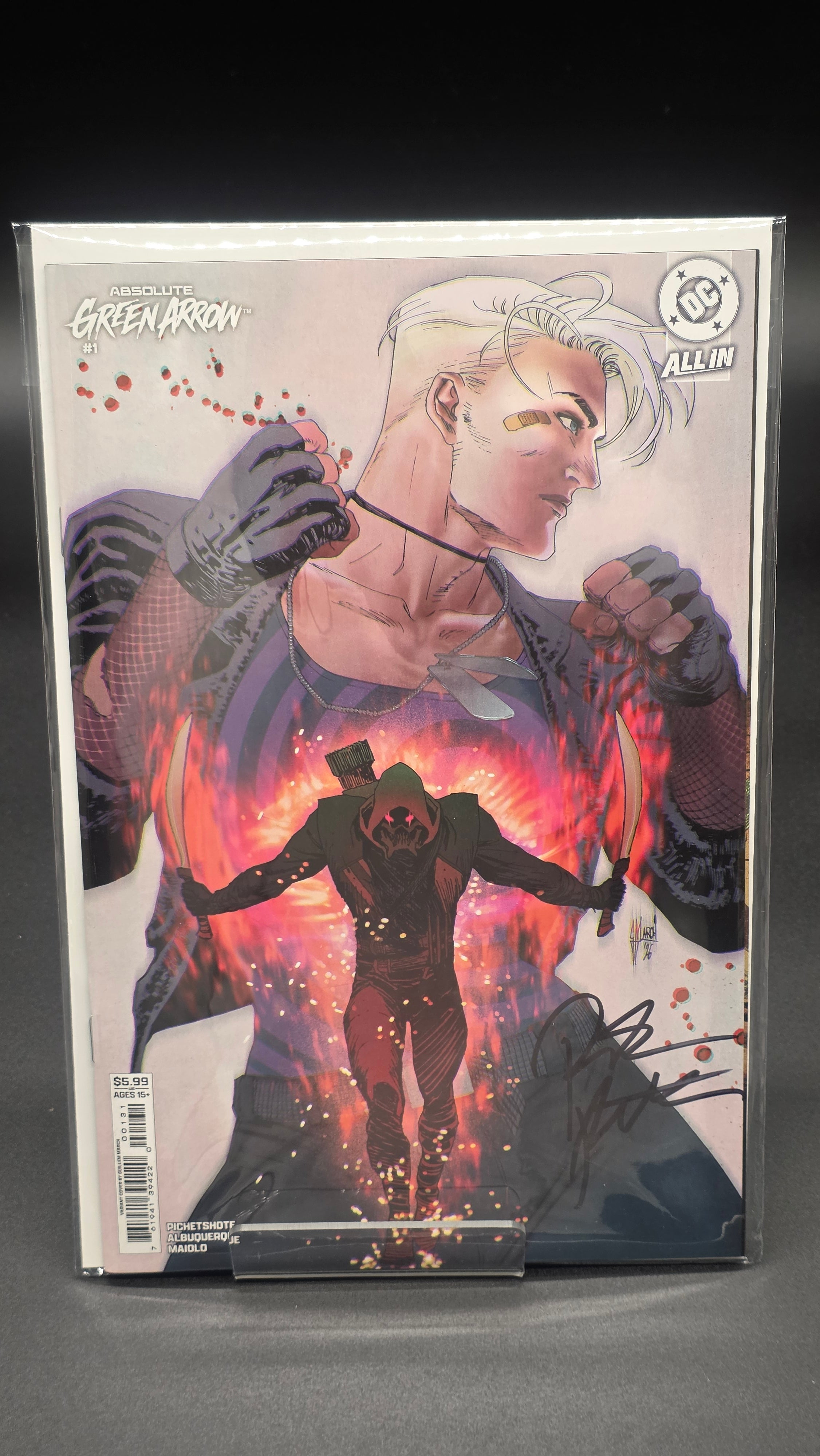 ABSOLUTE GREEN ARROW #1 COVER C SIGNED BY PORNSAK PICHETSHOTE