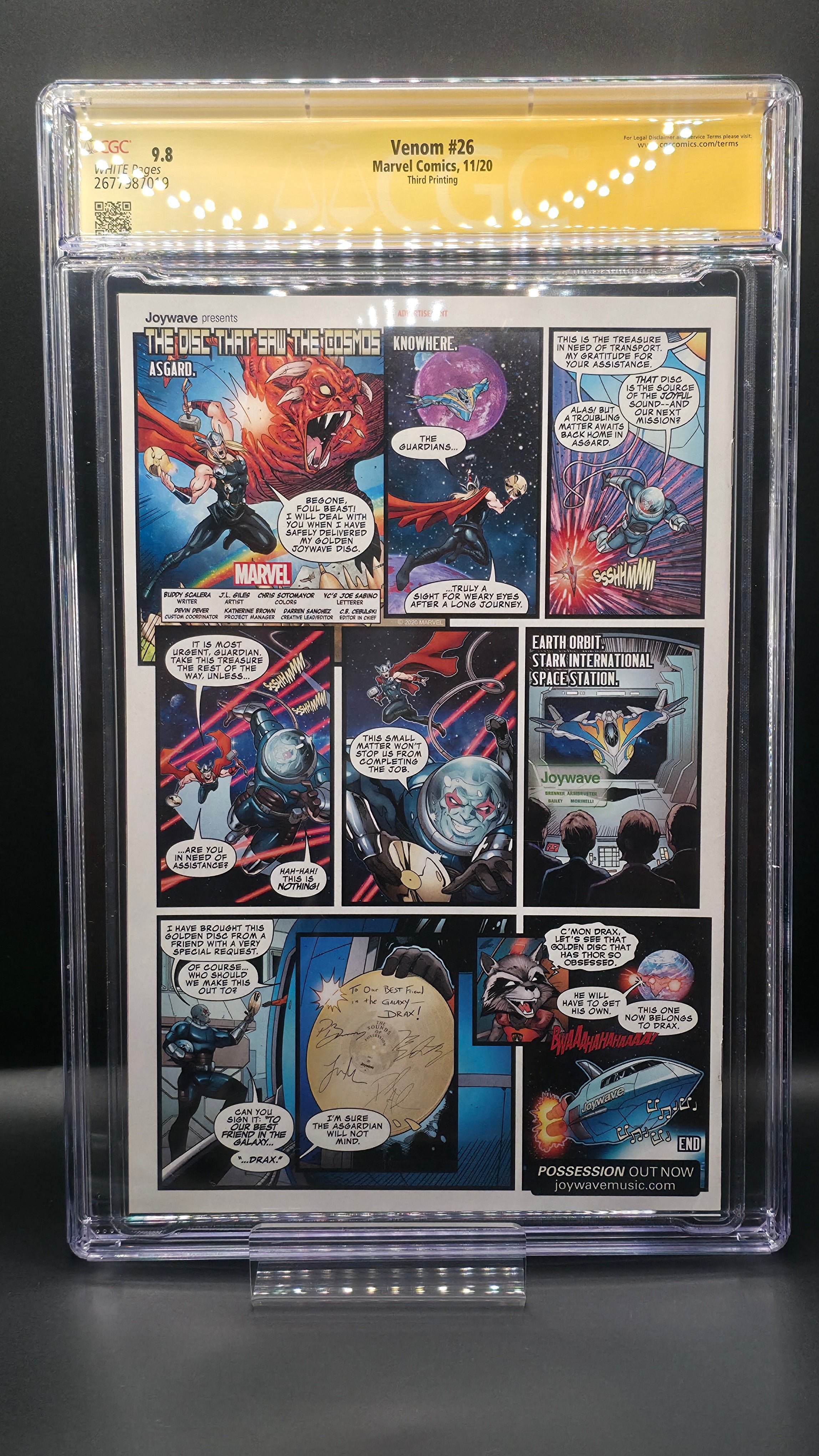 CGC Signature Venom #26 Signed by Donny Cates