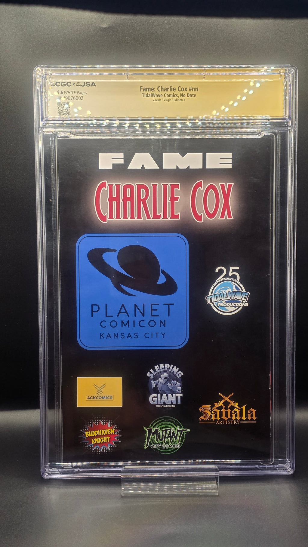 CGC X JSA Fame Charlie Cox #nn signed by SIGNED & SKETCH BY CHARLIE COX  & SIGNED BY MIKE COLTER, VINCENT D'ONOFRIO,& KRYSTEN RITTER ; MARTIN ZAVALA AUTHENTICATED AUTOGRAPH
