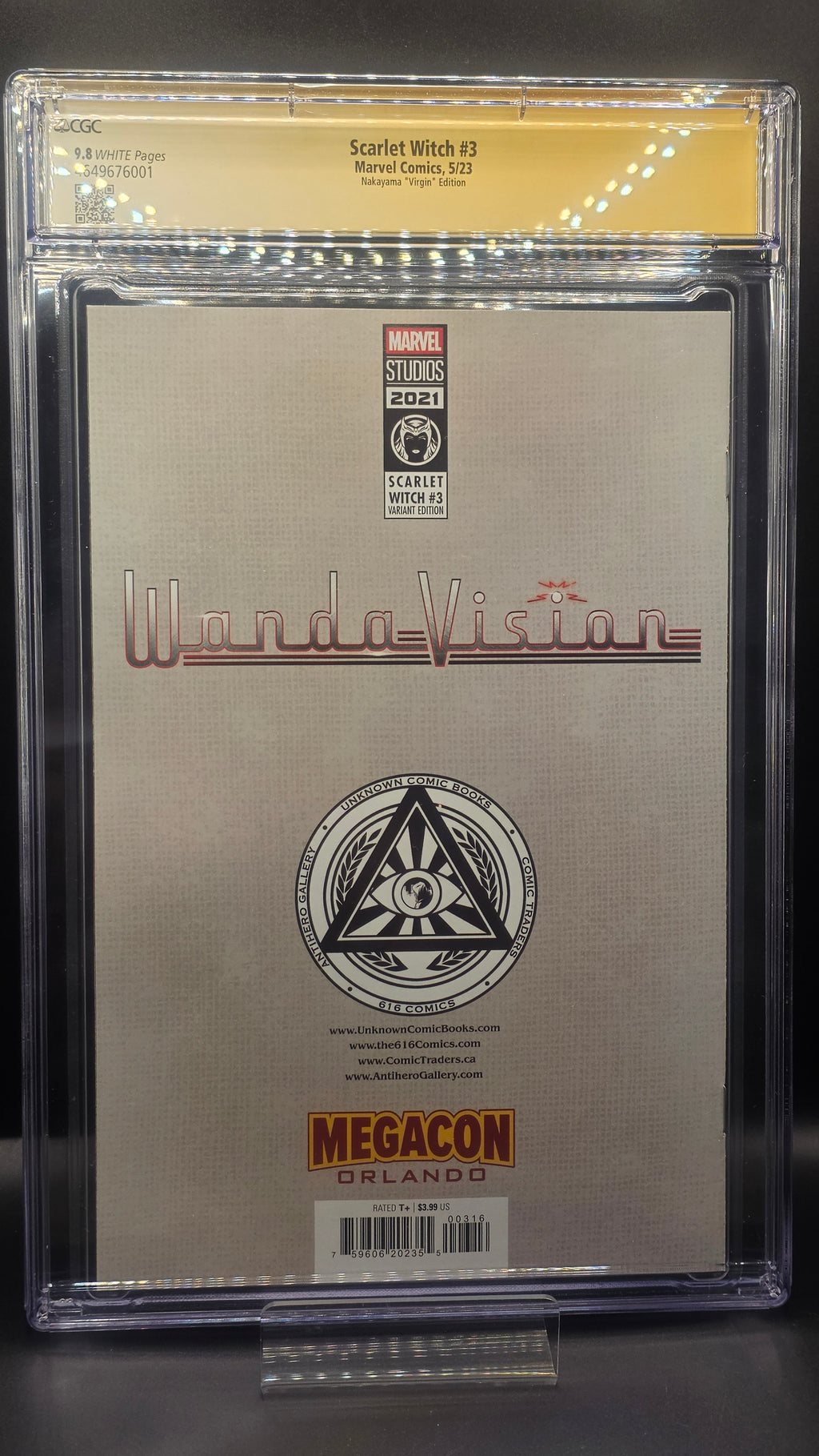 CGC Signature Series Scarlet Witch #3 Nakayama "Virgin" Edition Signed By Paul Bettany & Elizabeth Olsen