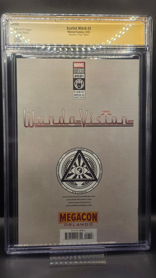 CGC Signature Series Scarlet Witch #3 Nakayama "Virgin" Edition Signed By Paul Bettany & Elizabeth Olsen