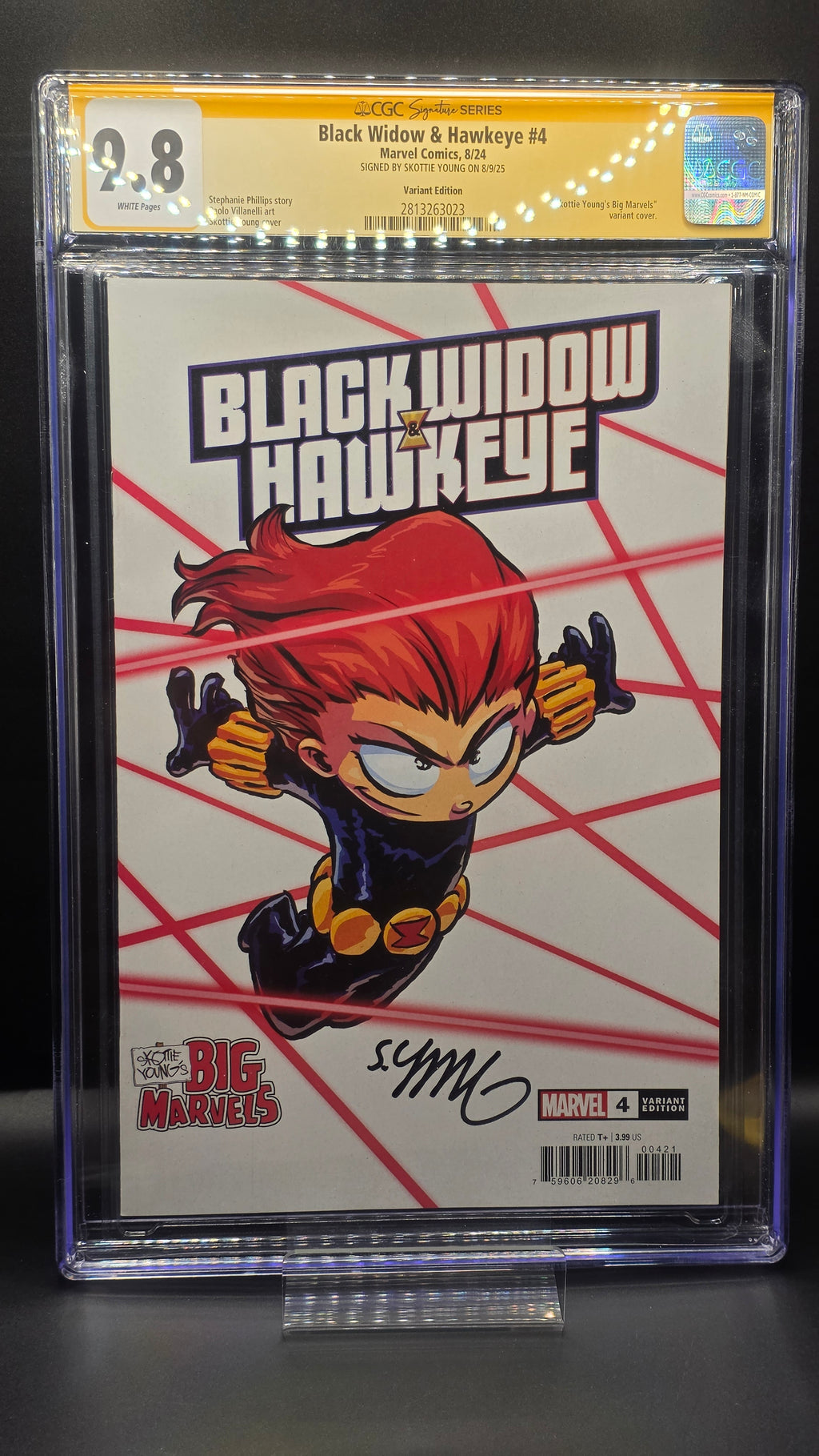 CGC SIGNATURE SERIES BLACK WIDOW & HAWKEYE #4 SIGNED BY SKOTTIE YOUNG