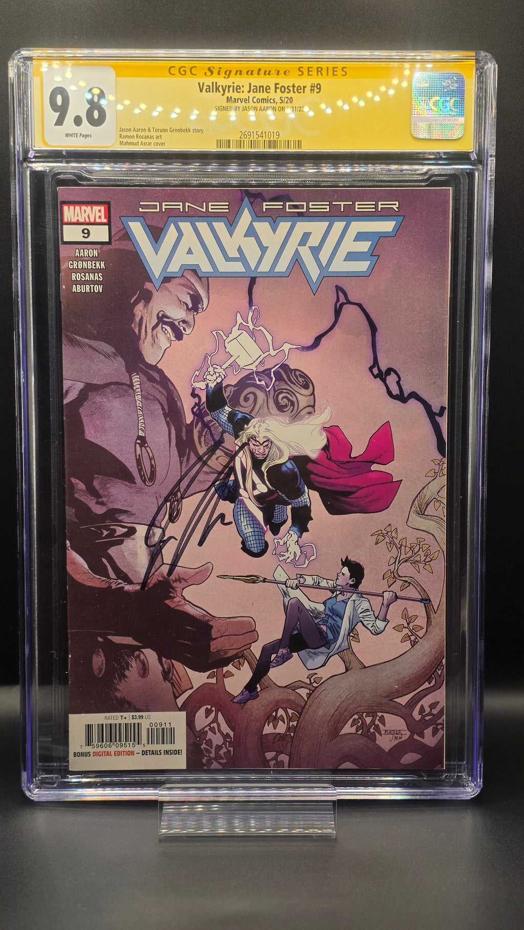 CGC Signature Series Valkyrie: Jane Foster #9 Signed By Jason Aaron