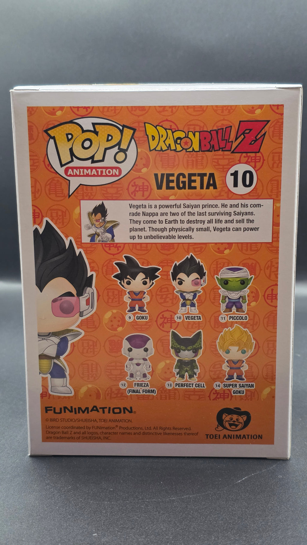 DragonBall Z Vegeta SDCC Exclusive No Sticker