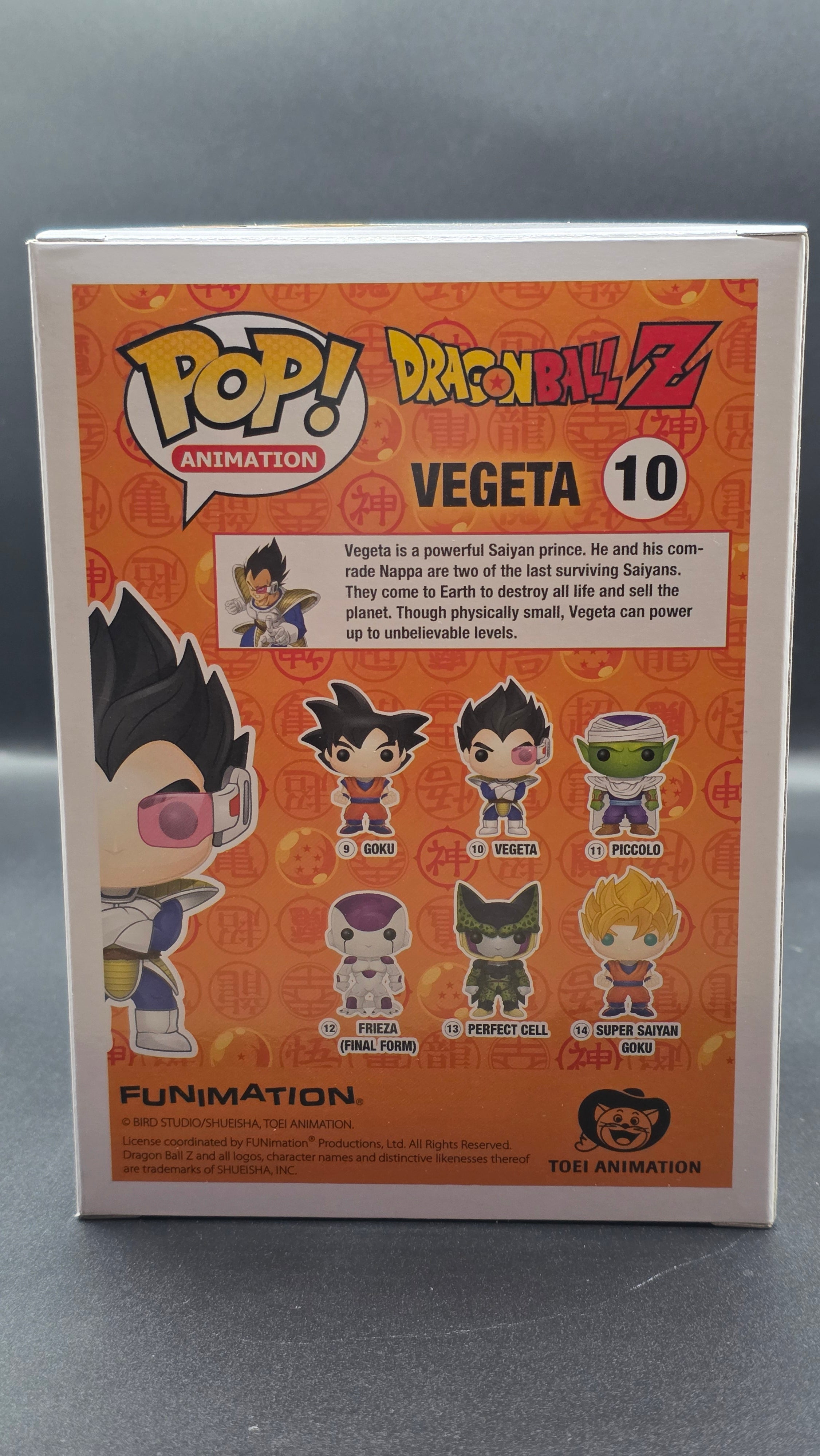 DragonBall Z Vegeta SDCC Exclusive No Sticker
