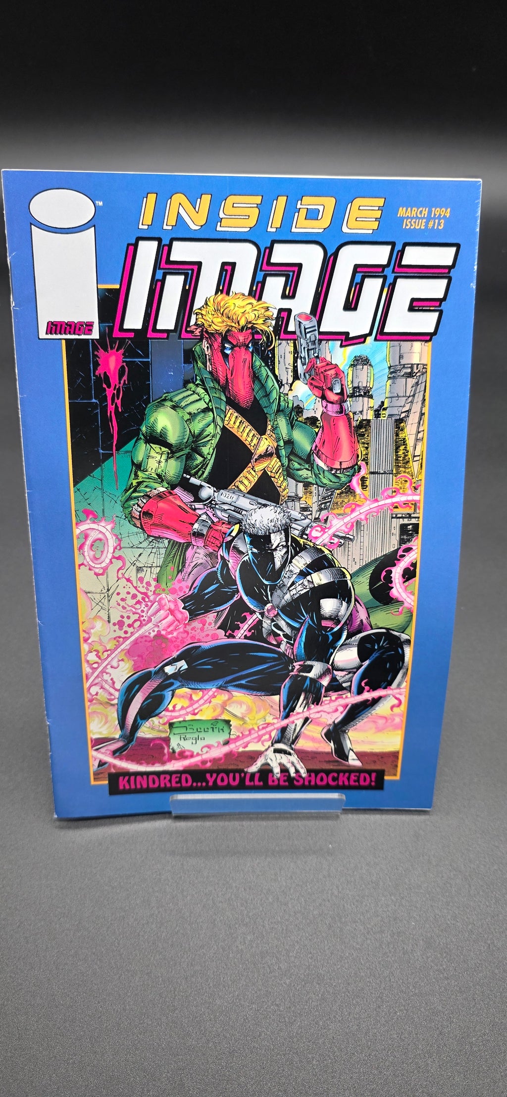 INSIDE IMAGE #13 BATMAN/SPAWN SIGNED BY TODD MCFARLANE