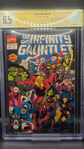 INFINITY GAUNTLET #3 CBCS GRADED SIGNED BY JIM STARLIN